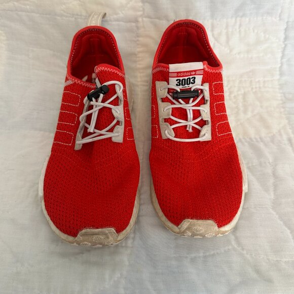 Adidas NMD R1 Active Red Sneaker Size 9 - Picture 3 of 14